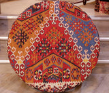 Turkish Kilim Large circular stool - 309318