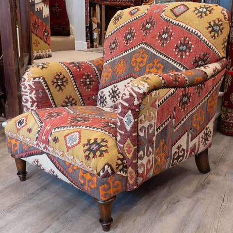 Handmade Turkish kilim Howard Chair - 309320-B