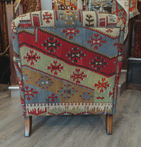 Handmade Turkish kilim Howard Chair - 309320-D