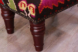Small handmade Karabakh kilim stool - 309330