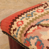 Small handmade Turkish kilim lady bug stool -309404