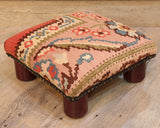 Small handmade Turkish kilim lady bug stool -309404