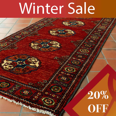 Handmade Afghan Ersari short runner - WS309451