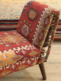Handmade Turkish kilim Windsor Bench seat - 309470