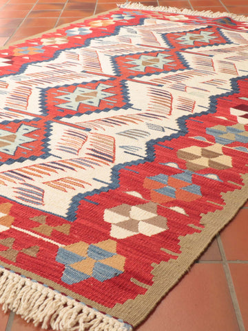 Handmade Fine Turkish Seccade Kilim rug - 309480
