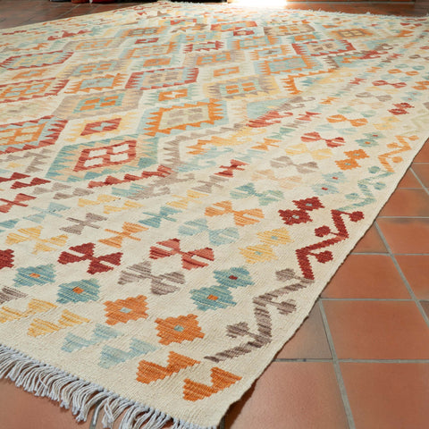 Handmade large Afghan Kilim - 309666