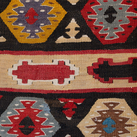 Large Handmade Turkish kilim cushion - 309673-AJ