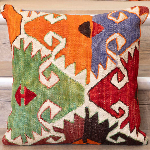 Small Handmade Turkish kilim cushion -309674-BP