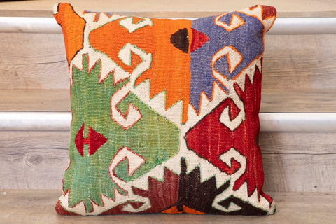 Small Handmade Turkish kilim cushion -309674-BP