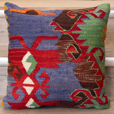 Small Handmade Turkish kilim cushion -309674-CK