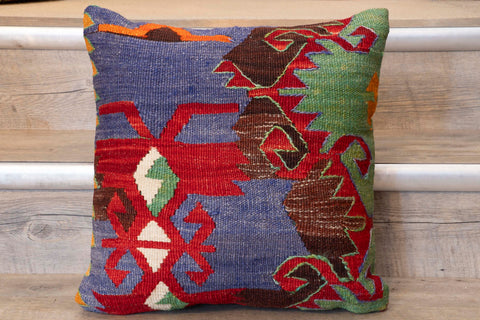 Small Handmade Turkish kilim cushion -309674-CK