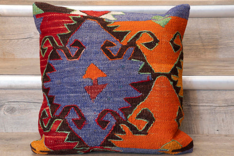 Small Handmade Turkish kilim cushion -309674-CL
