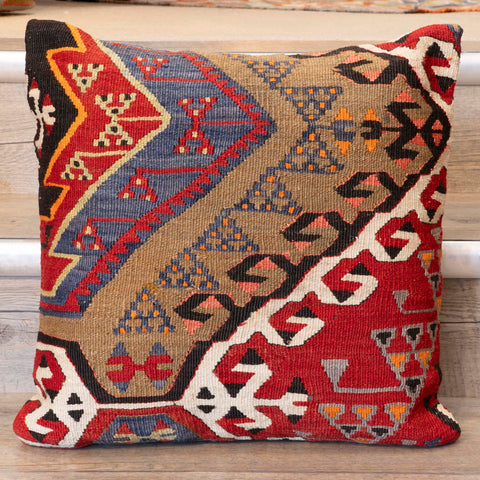 Small Handmade Turkish kilim cushion -309674-CI