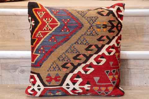 Small Handmade Turkish kilim cushion -309674-CI
