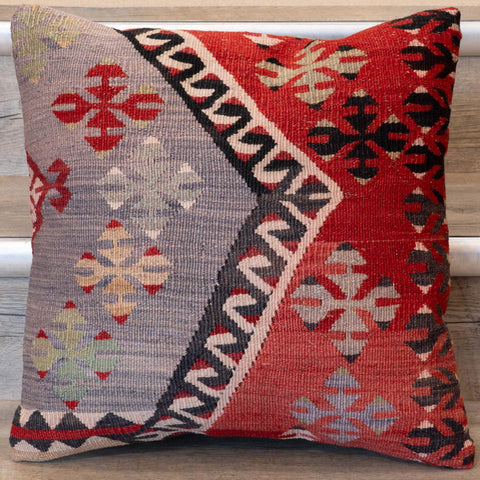 Small Handmade Turkish kilim cushion -309674-AO