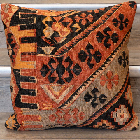 Small Handmade Turkish kilim cushion -309674-AS
