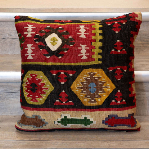 Small Handmade Turkish kilim cushion -309674-AY