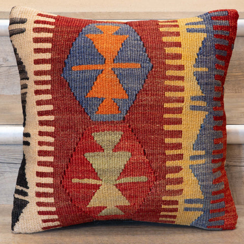 Small Handmade Turkish kilim cushion -309674-BH