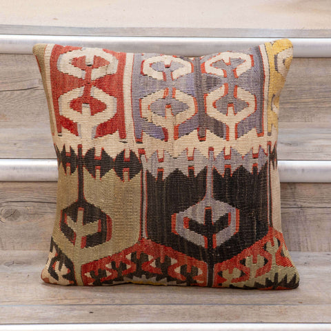 Small Handmade Turkish kilim cushion -309674-Y