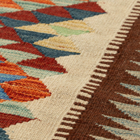 Handmade Afghan Kilim long runner - 309728