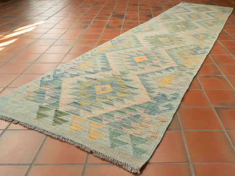 Handmade Afghan Kilim medium runner - 309739