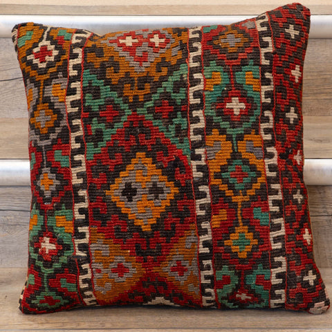 Small Antique Turkish kilim cushion -309803-ST