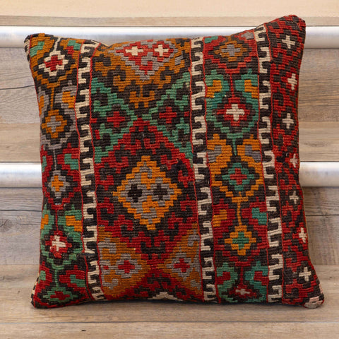 Small Antique Turkish kilim cushion -309803-ST