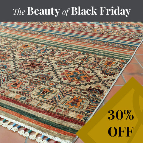 Handmade fine Afghan Samarkand carpet - BF309817