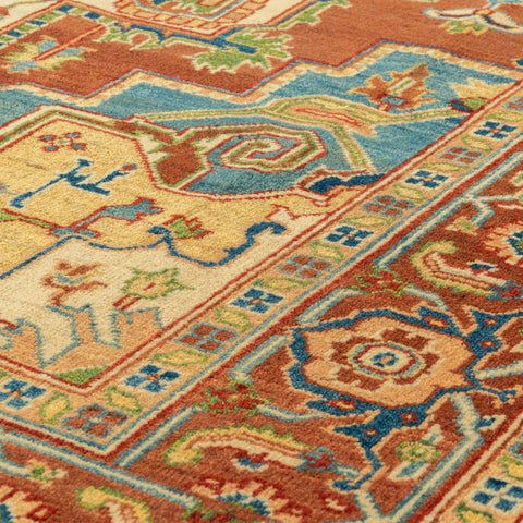 Handmade Afghan Heriz rug - 309823