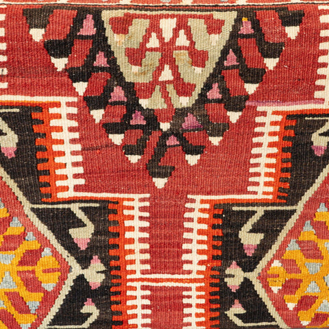 Turkish kilim covered bench stool - 309329