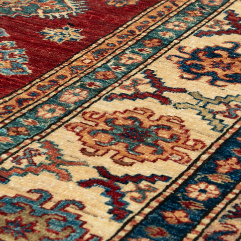 Handmade fine Afghan Kazak carpet - 309831