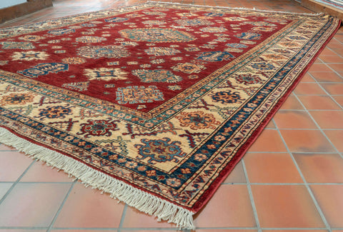 Handmade fine Afghan Kazak carpet - 309831