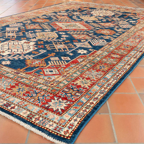 Handmade fine Afghan Kazak rug - 309838
