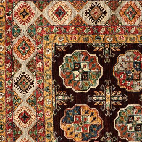 Handmade Afghan Ersari rug - ENR309898