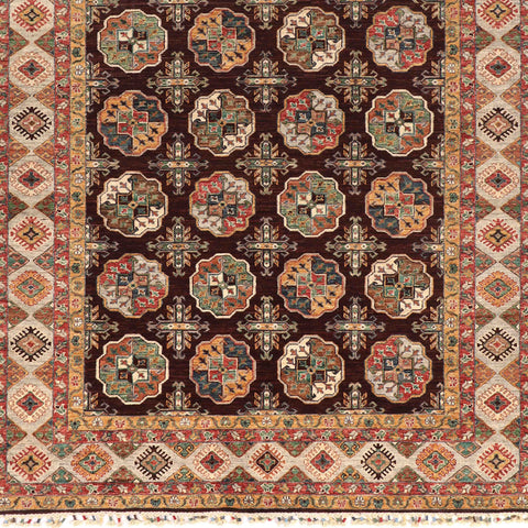 Handmade Afghan Ersari rug - ENR309898