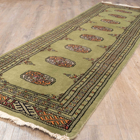 Handmade Pakistan Bokhara short runner - 309921