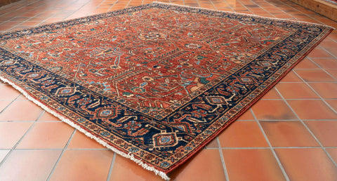 Handmade fine Afghan Choeb Rang Square rug - 309933