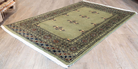 Handmade Butterfly design Pakistan Bokhara rug - 309952