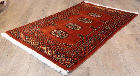 Handmade Pakistan Bokhara rug - 309965