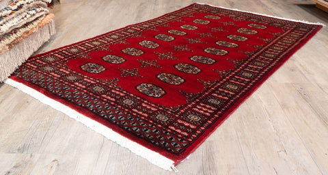 Handmade Pakistan Bokhara rug - 309985