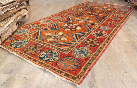 Handmade Afghan Choeb Rang wide runner - 310001