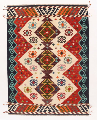Handmade Afghan Tribal Kilim - ENR310005