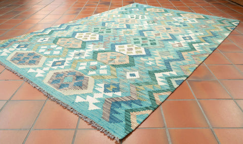 Handmade Afghan Kilim - 310175
