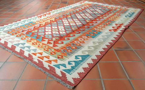 Handmade Afghan Kilim - 310185