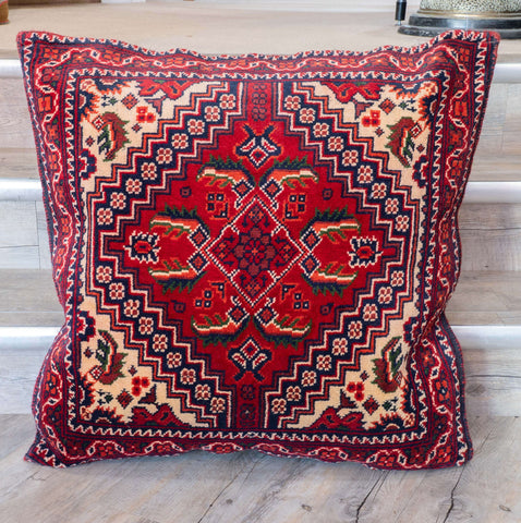 Handmade Afghan Kunduz Pile Cushion - 310273