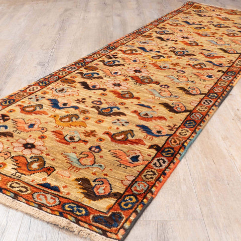 Handmade Afghan Shirvan short runner - 310352