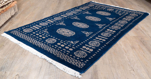 Handmade Pakistan Bokhara rug - 310387