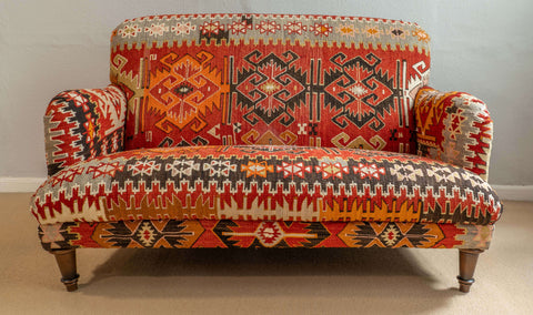 Handmade Turkish kilim two seater sofa - 310430