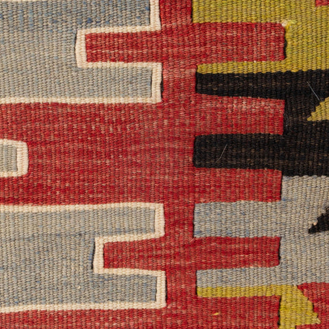 Small handmade Turkish kilim stool - 310432