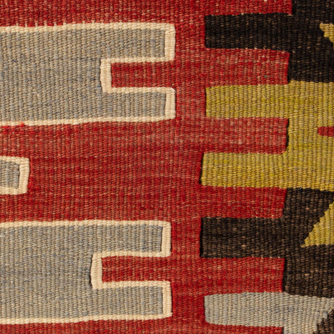 Small handmade Turkish kilim stool - 310433